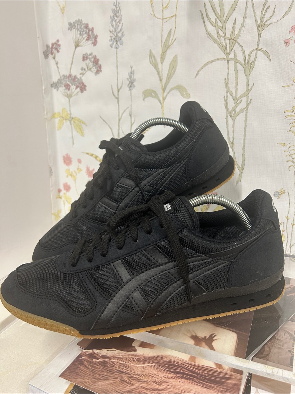 Onitsuka Tiger by Asics Black Sneakers with Gum Outsole